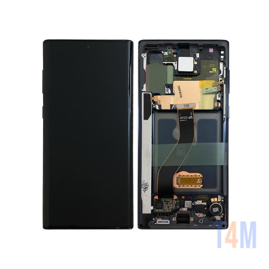 TOUCH+DISPLAY CON FRAME SAMSUNG GALAXY NOTE 10 2019/N970F 6.3" SERVICE PACK PLATA